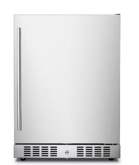Stainless steel compact fridge -smokeforges