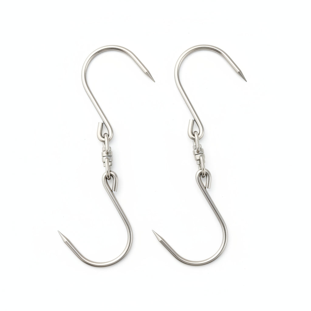 Tagwood BBQ 304 Stainless Steel Extended S-Shape Meat Hook