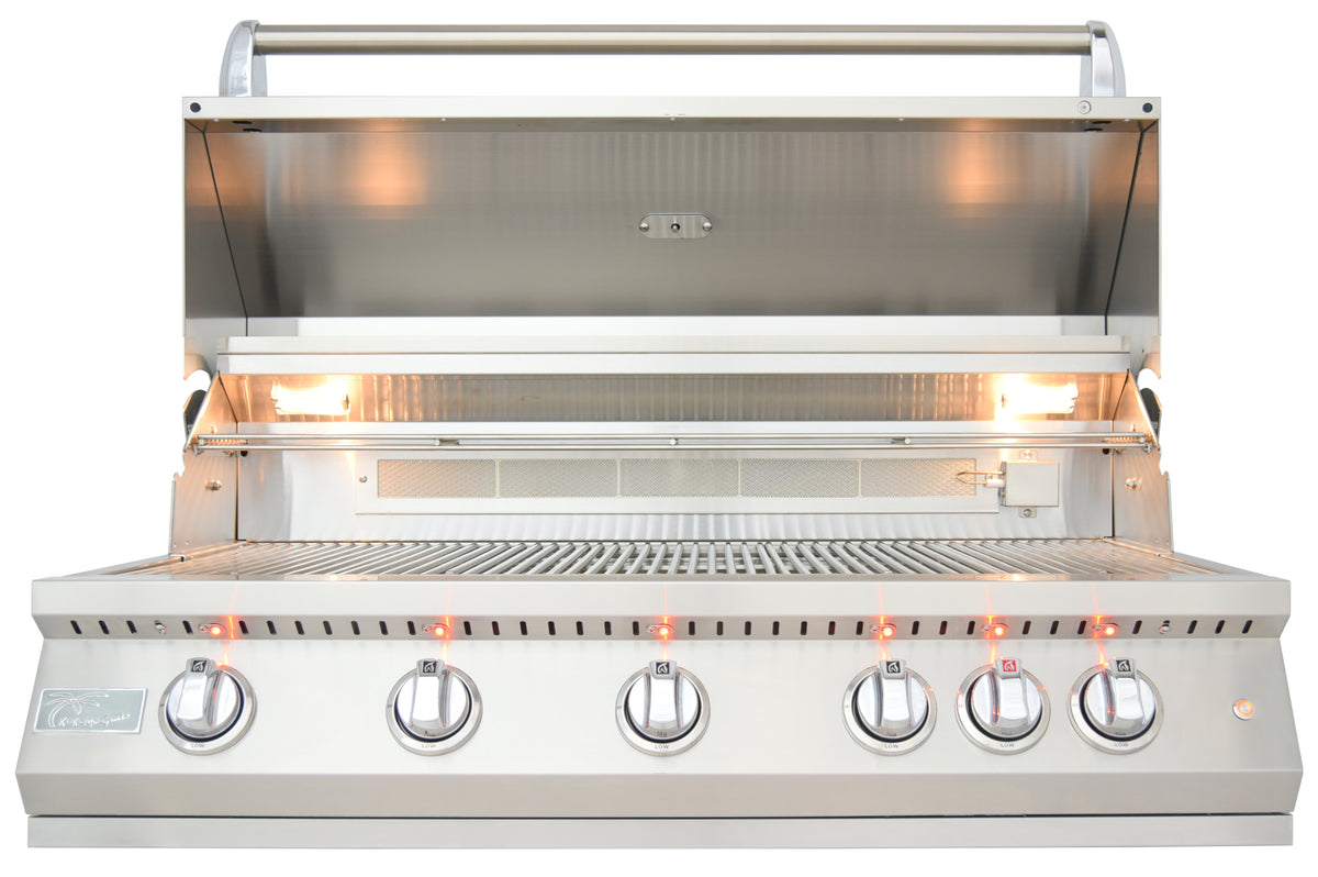 Kokomo 40-Inch Professional 5-Burner built-in gas grill