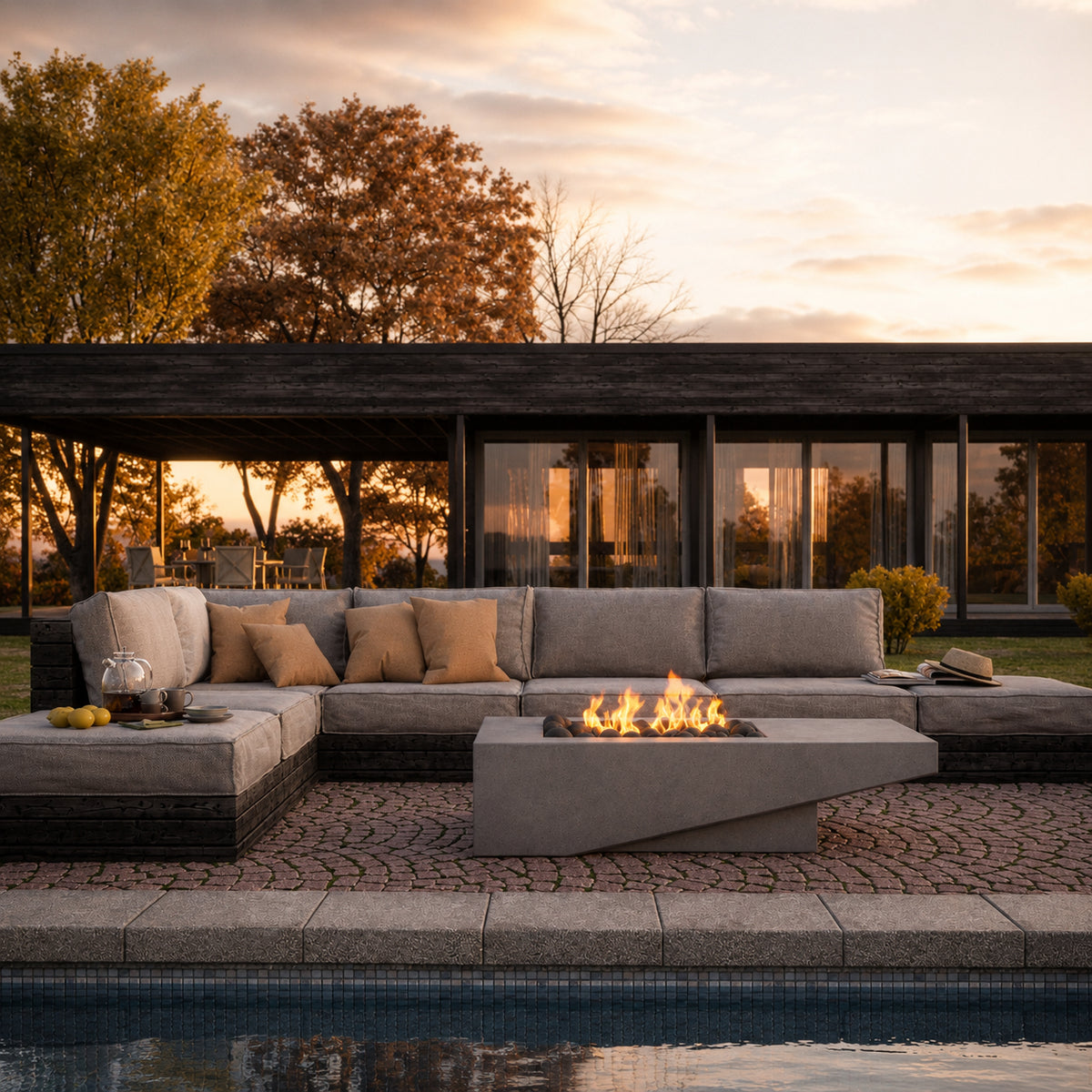 Studio Nisho Atlas GFRC fire feature