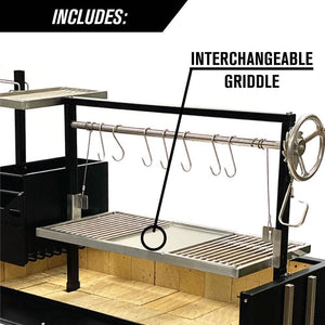 Tagwood BBQ BBQ03SI Chief Series Santa Maria Grill - 4 Cooking Zones