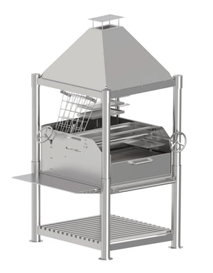 Tagwood BBQ BBQ12SS XL 304 Stainless Steel Argentine Open-Fire Grill