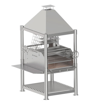Tagwood BBQ BBQ12SS XL 304 Stainless Steel Argentine Open-Fire Grill