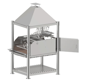 Tagwood BBQ BBQ12SS XL 304 Stainless Steel Argentine Open-Fire Grill