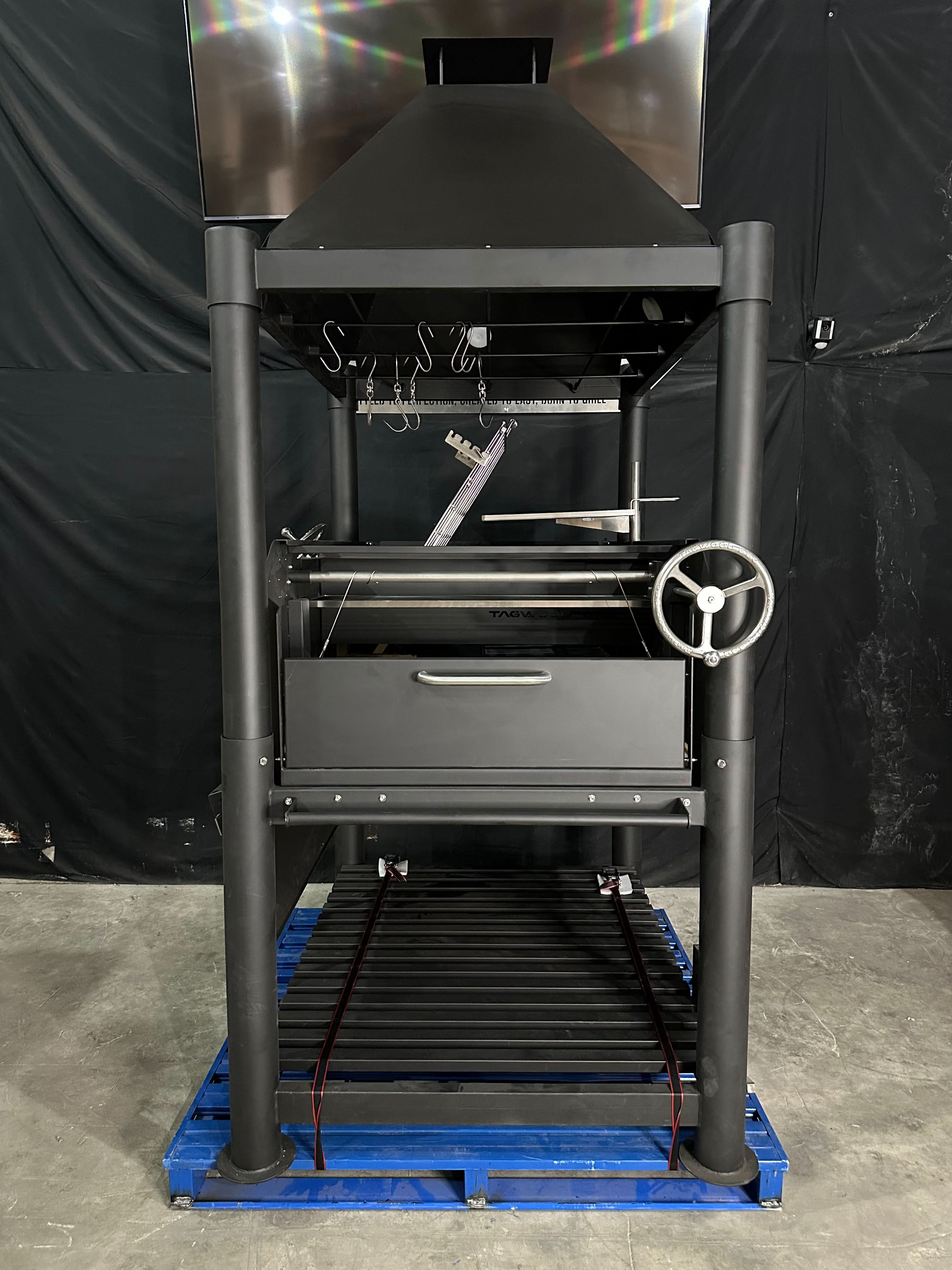 Tagwood BBQ BBQ12SI Argentine Santa Maria Wood Fire and Charcoal Gaucho Grill