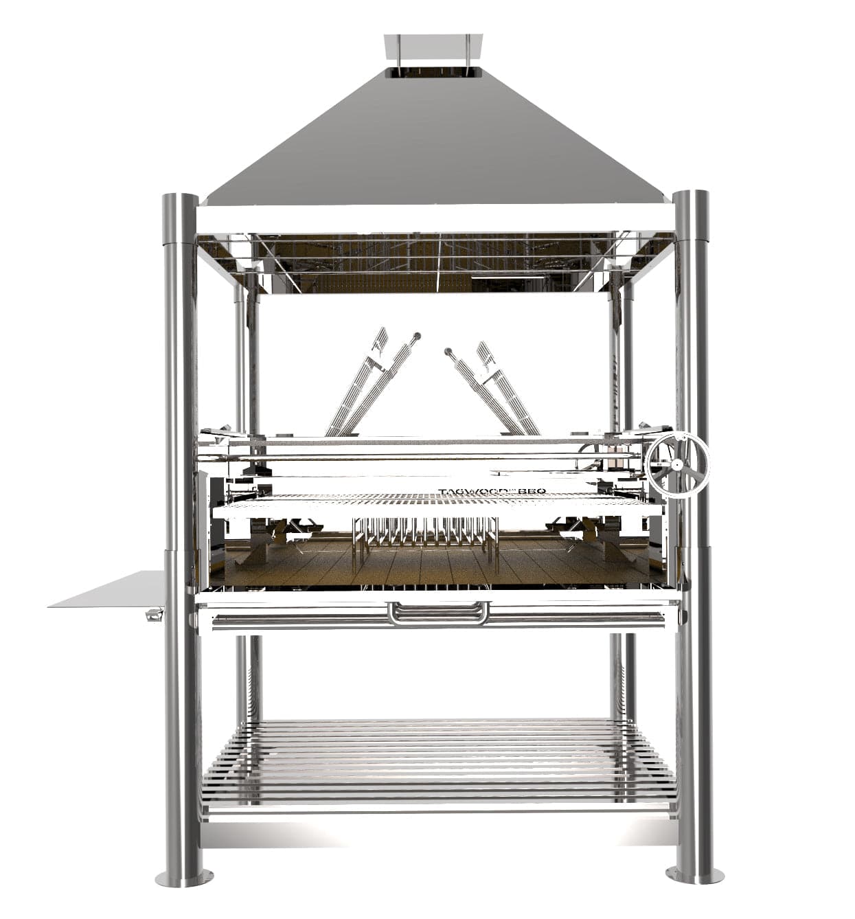 Tagwood BBQ XL Argentine Wood Fire & Charcoal Grill - Smokeforges