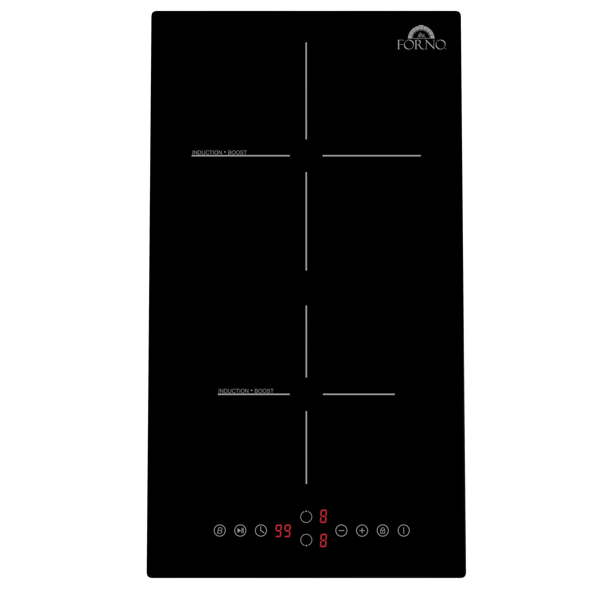 Forno Parco 12-Inch Induction Cooktop in black, cooktop top