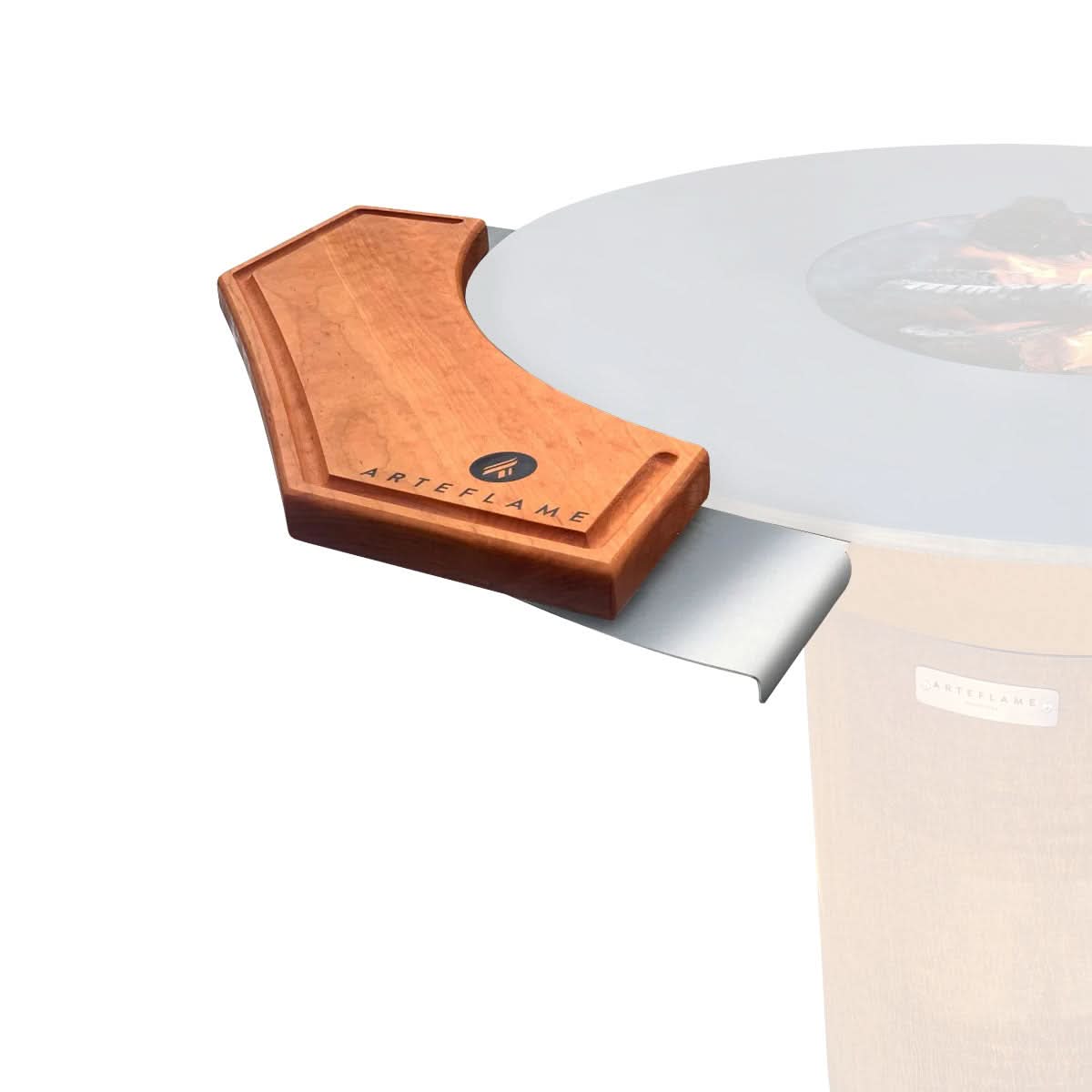 Arteflame cherry wood cutting block custom fit for 30 and 40 inch Arteflame grills