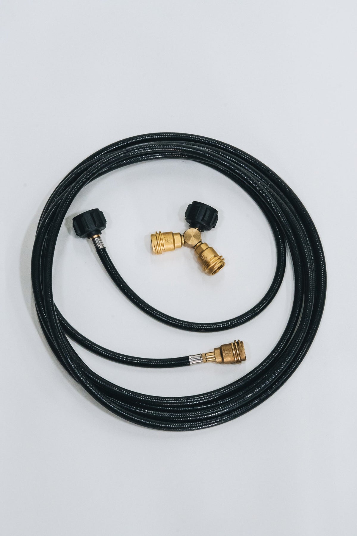 20 Ft Propane Extension Hose and Y-Splitter - Howl RV Kit