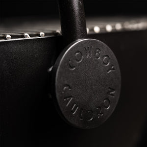 Cowboy Cauldron The Dude 24" Fire Pit & Grill feature detail