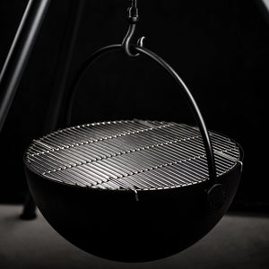Cowboy Cauldron The Dude 24" Fire Pit & Grill with cooking grill