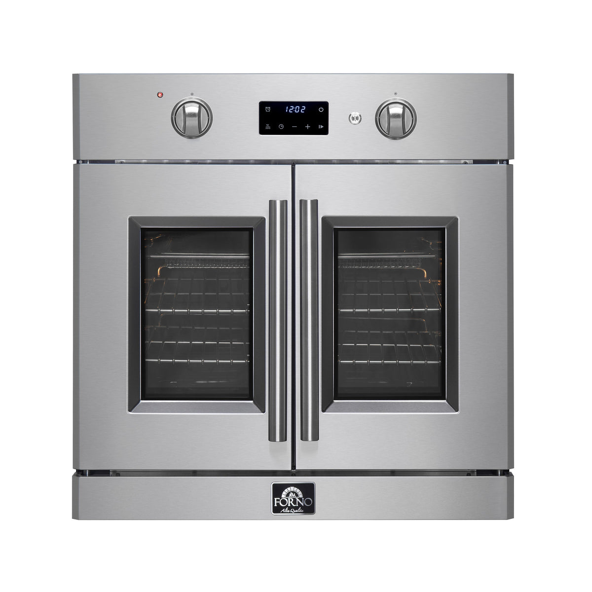 Forno Asti 30-Inch Single Wall Oven in stainless steel, electric oven front