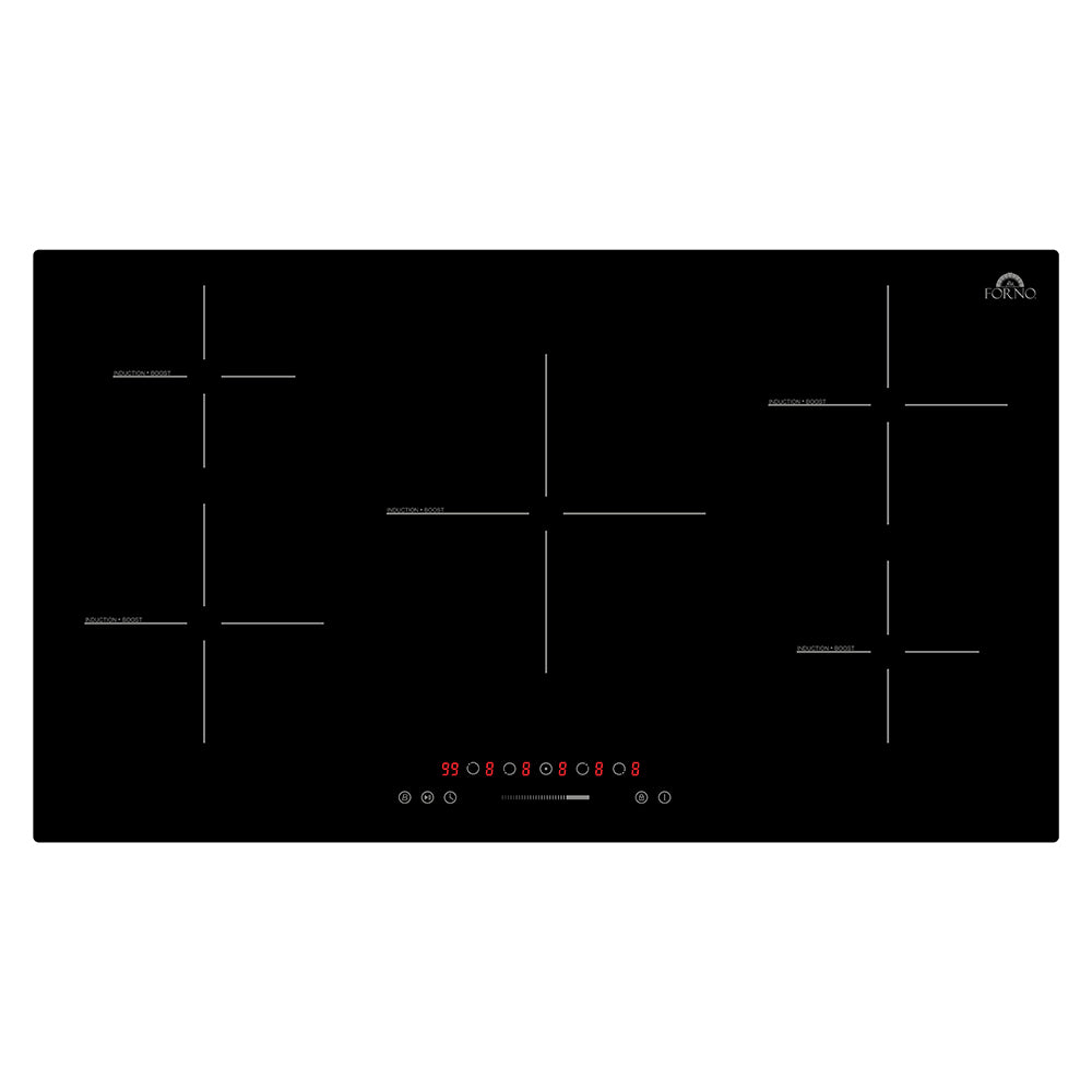 Forno Parco 36-Inch Induction Cooktop in black, countertop