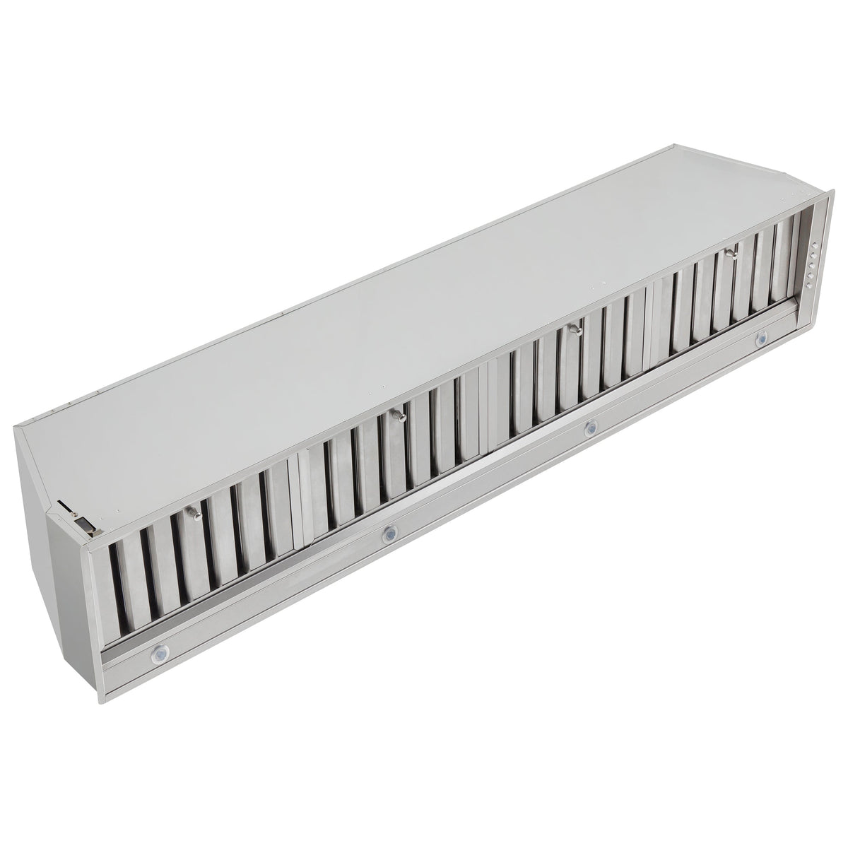 Forno Frassanito 60-Inch Range Hood in stainless steel, front view