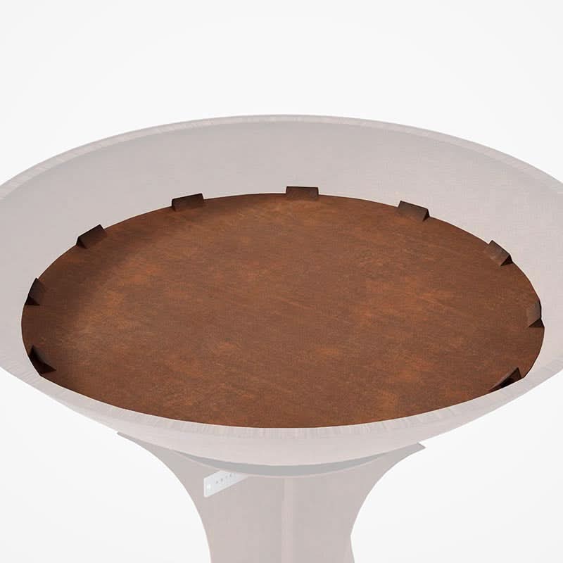 Arteflame replacement fire base with updated airflow design for improved combustion