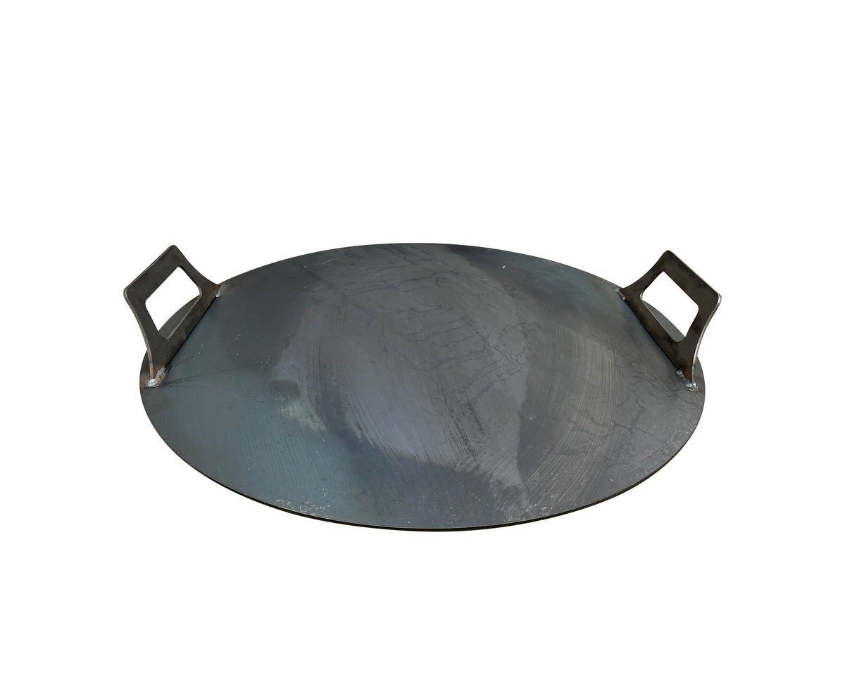 Flat Steel Fire Pit Lid - Round Cover, 24 to 42 Inch