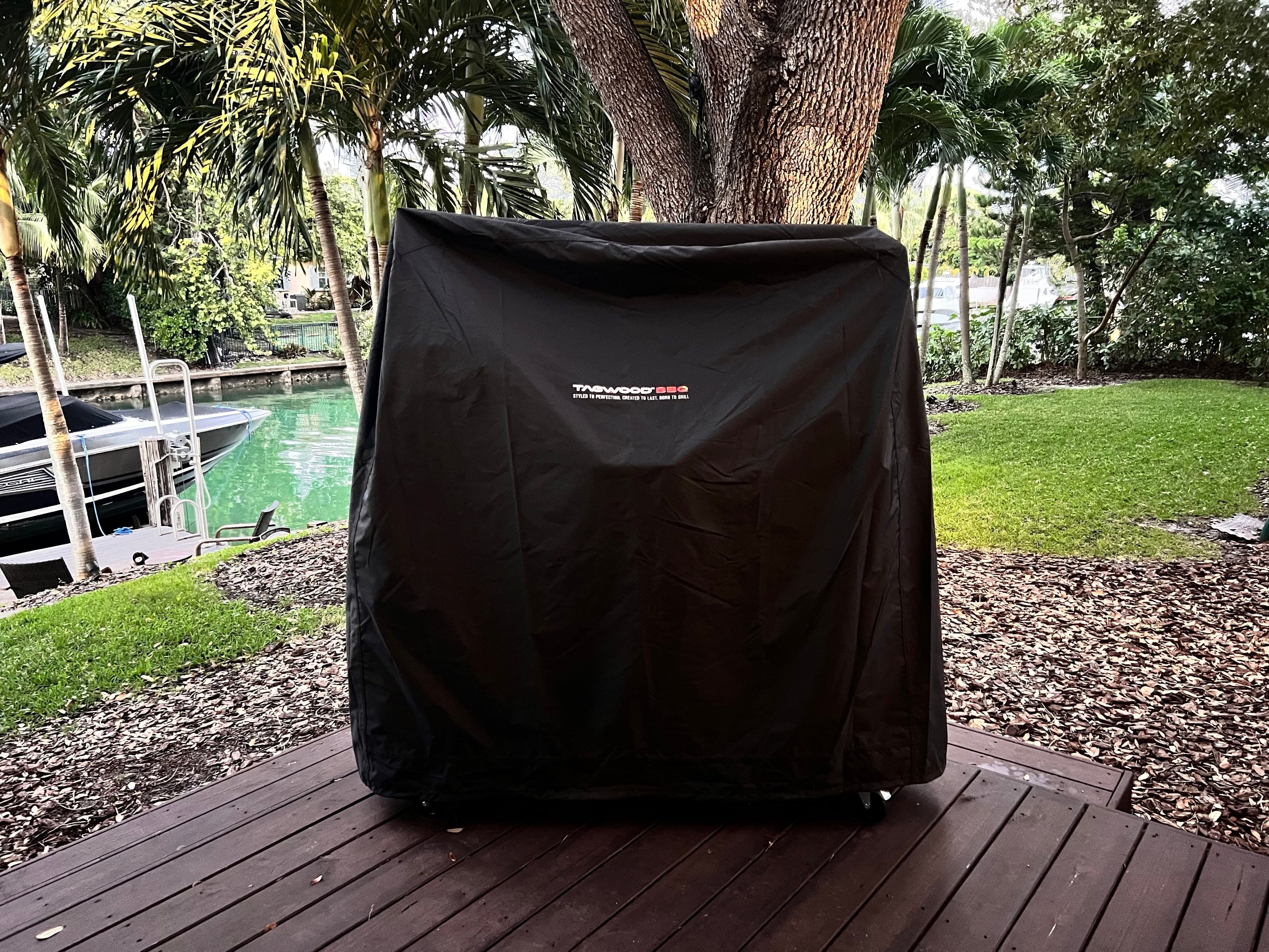 Tagwood BBQ Grill Cover Black - smokeforges