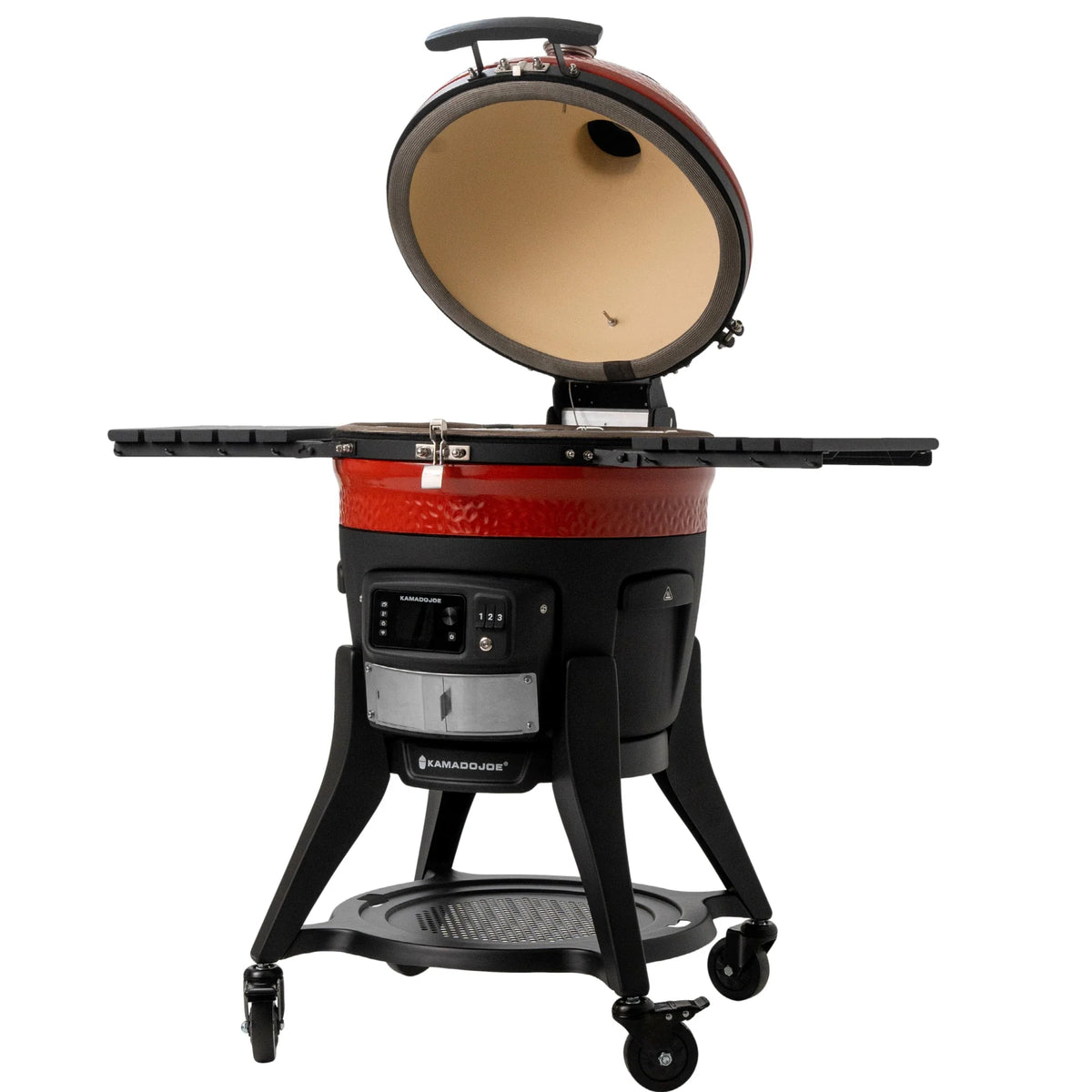 Kamado Joe Konnected Joe 18-inch grill with lid open