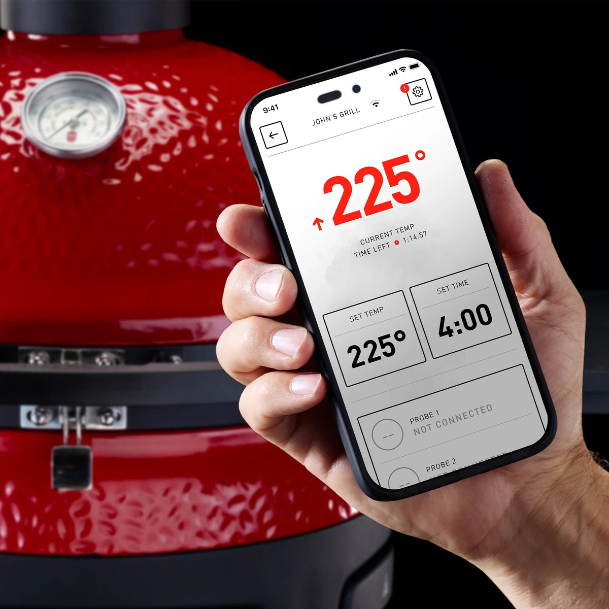 Kamado Joe Pellet Joe 18-inch pellet grill feature view