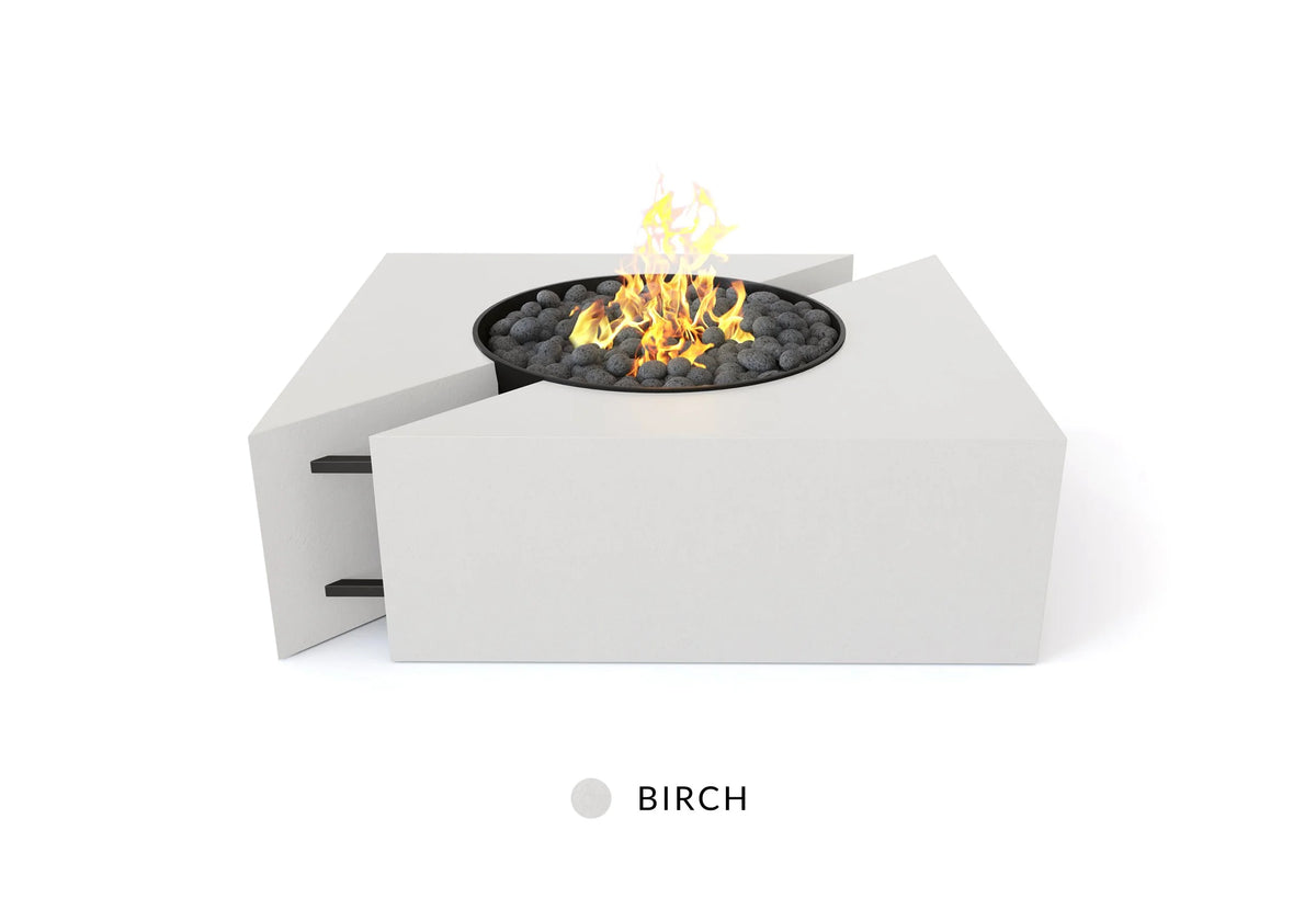 Studio Nisho Chaos GFRC fire feature in Birch finish