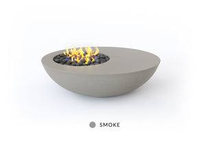 Studio Nisho Nyx GFRC fire feature in Smoke finish