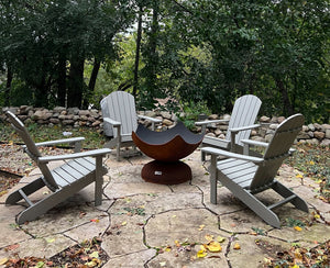 Stellar Artisan Steel Fire Pit Bowl - Patina 30-41 In – alternate product view 3