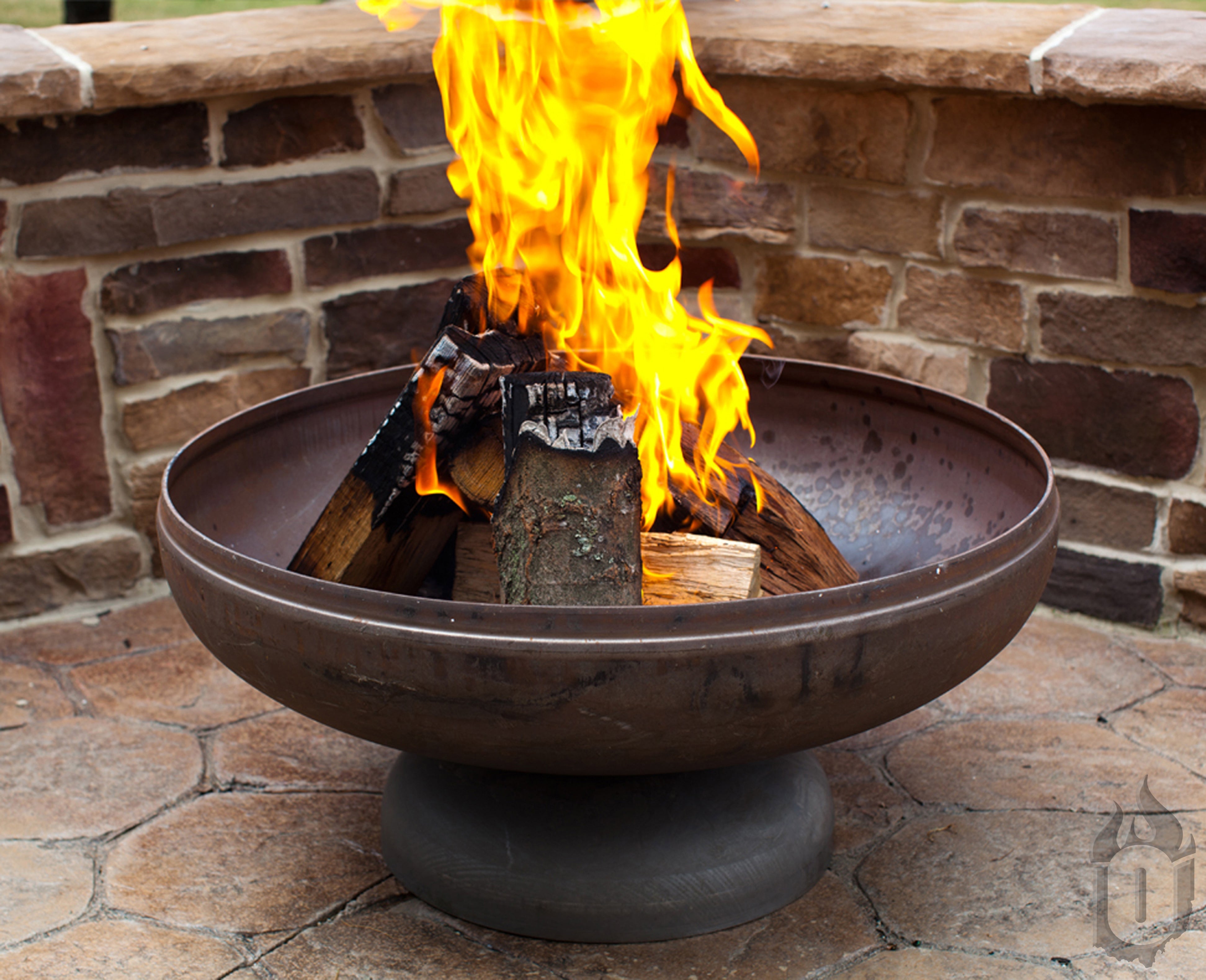 “The Patriot” American Fire Pit – Handcrafted Steel by Ohio Flame