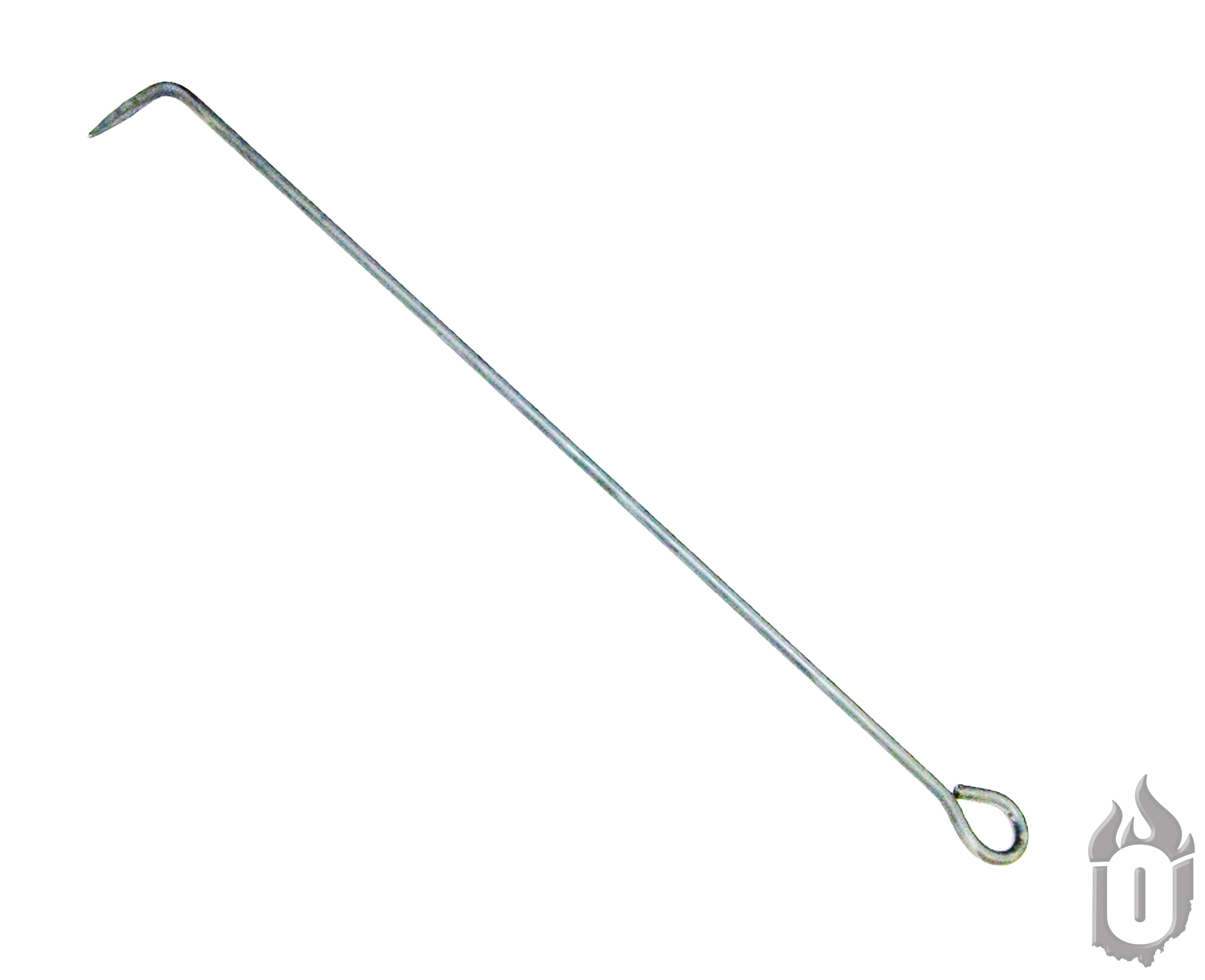 Hand-Forged American Steel Fire Poker – Heavy Duty Campfire Tool (Made in USA)