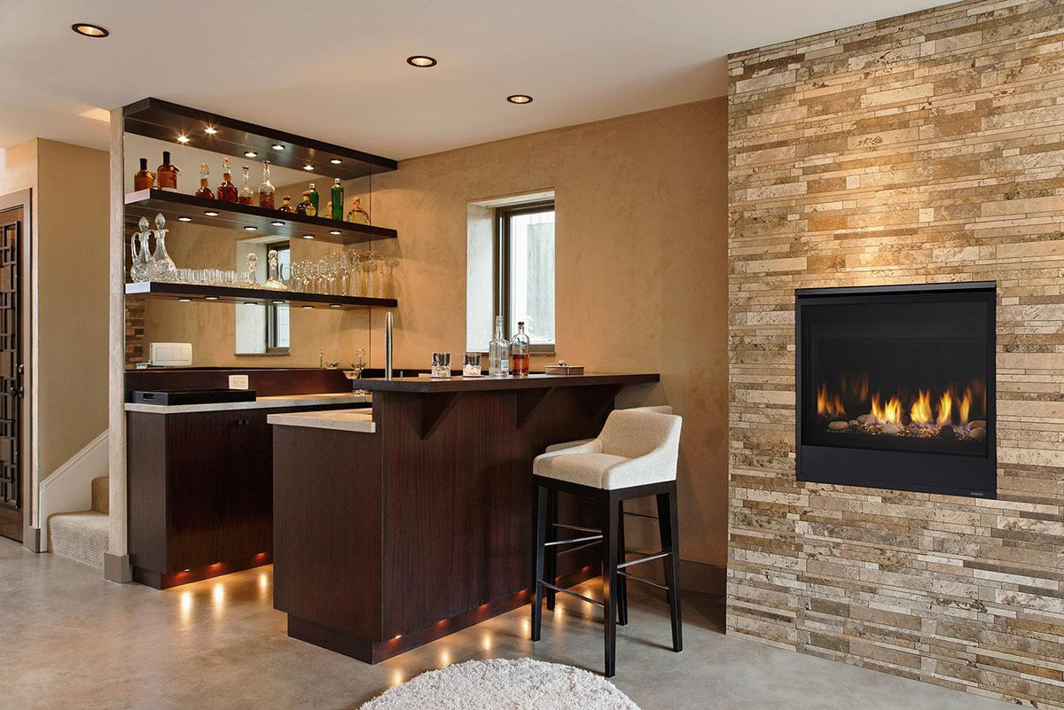 Majestic Quartz 32 direct vent gas fireplace in living room