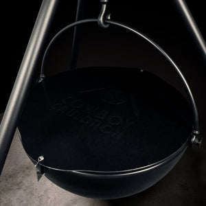 Protective cover shown with Cowboy Cauldron Ranch Boss 42" Fire Pit & Grill