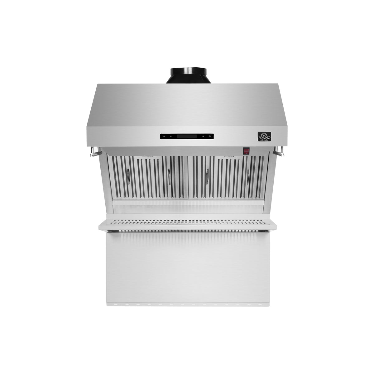 Forno Savona 30-Inch Range Hood in stainless steel, front view