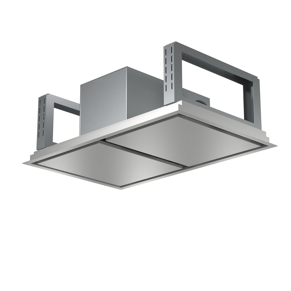 Forno Arezzo 44-Inch Range Hood in stainless steel, angle right view