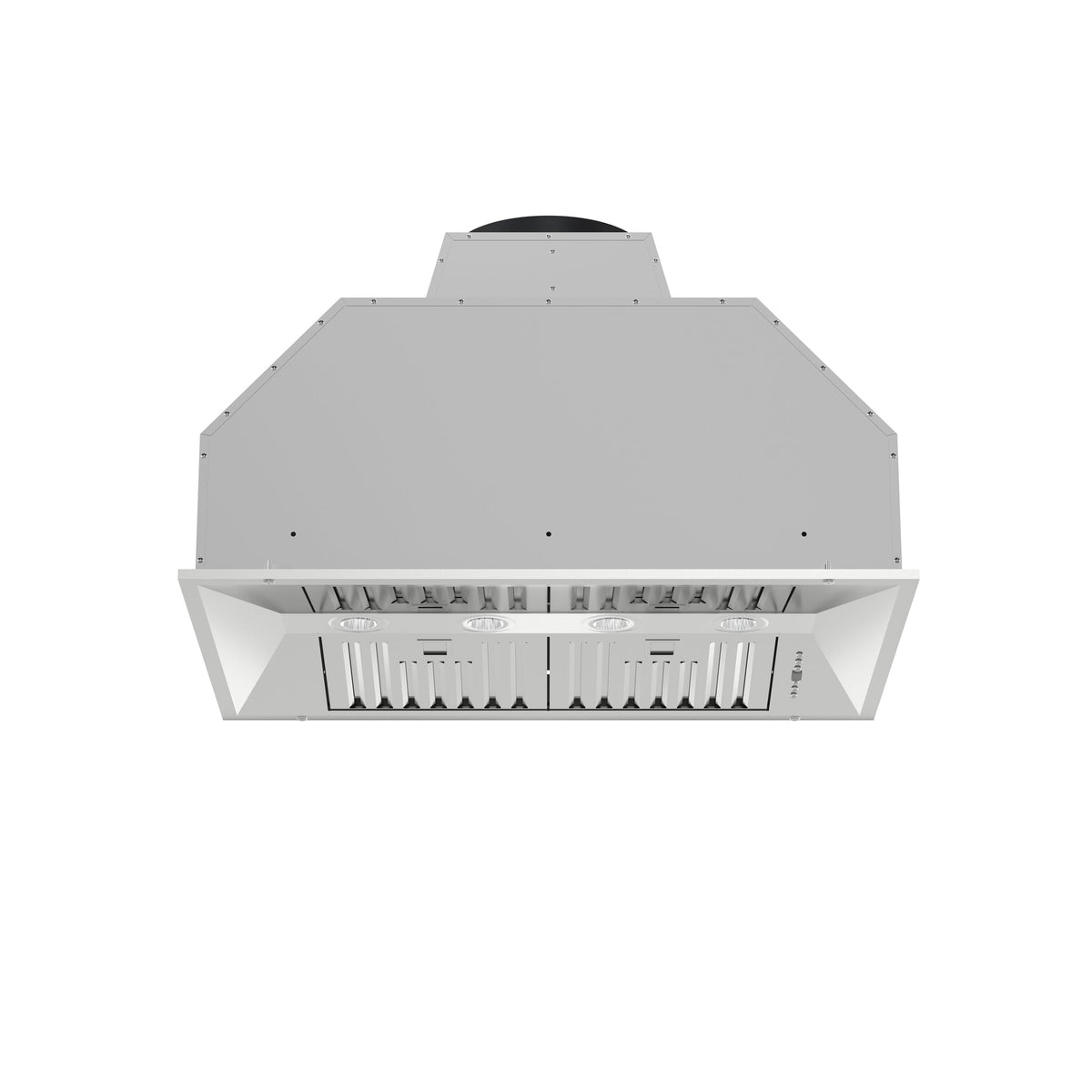 Forno Altilia 36-Inch Range Hood in stainless steel, front view