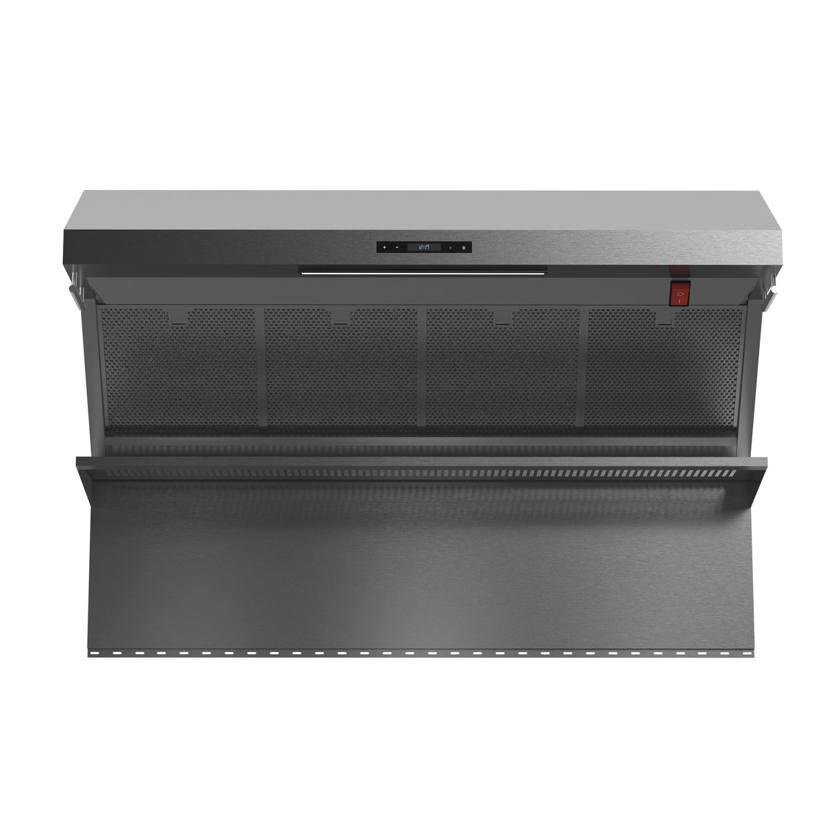 Forno Savona 48-Inch Range Hood in stainless steel, front view