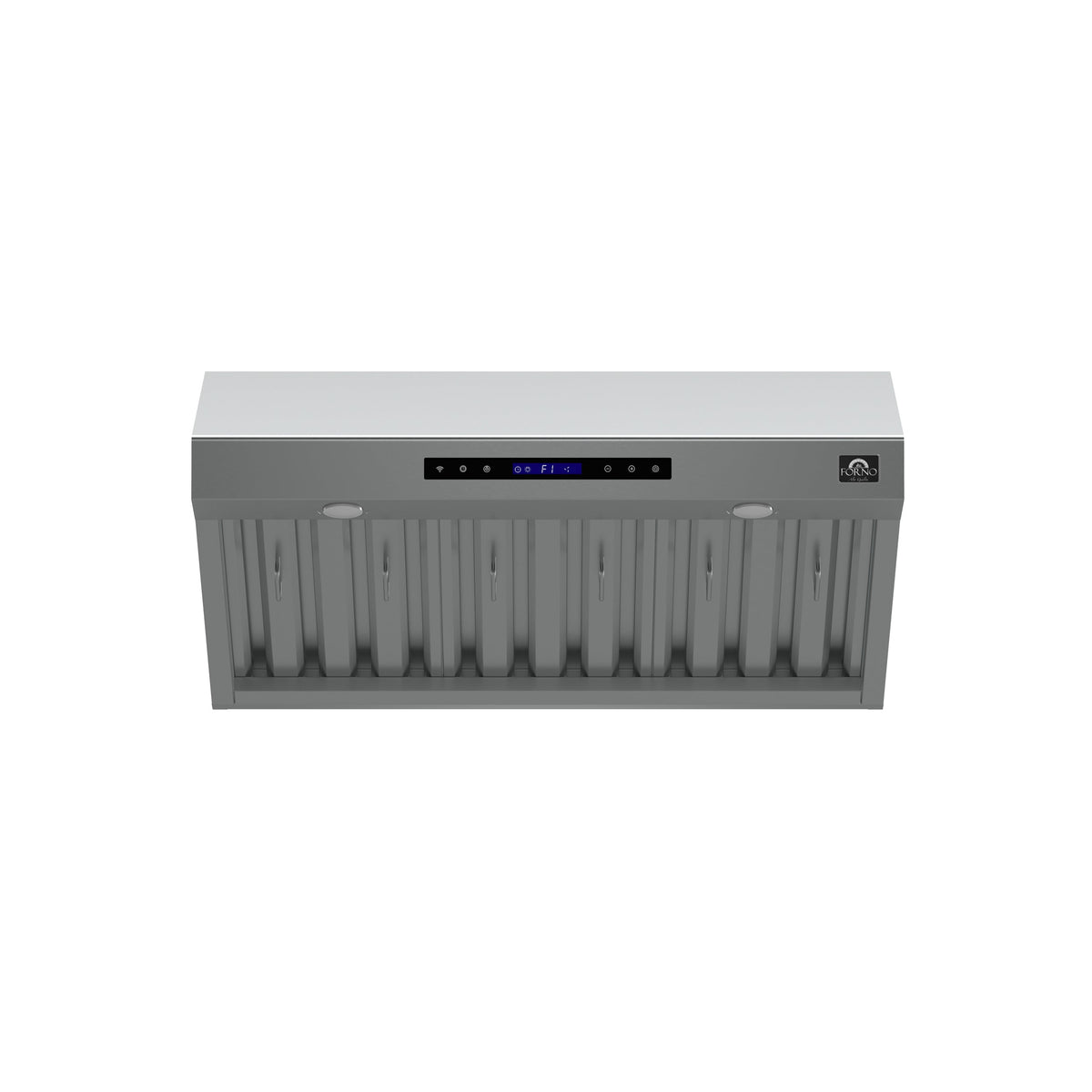 Forno Palazzo 36-Inch Range Hood in stainless steel, front view