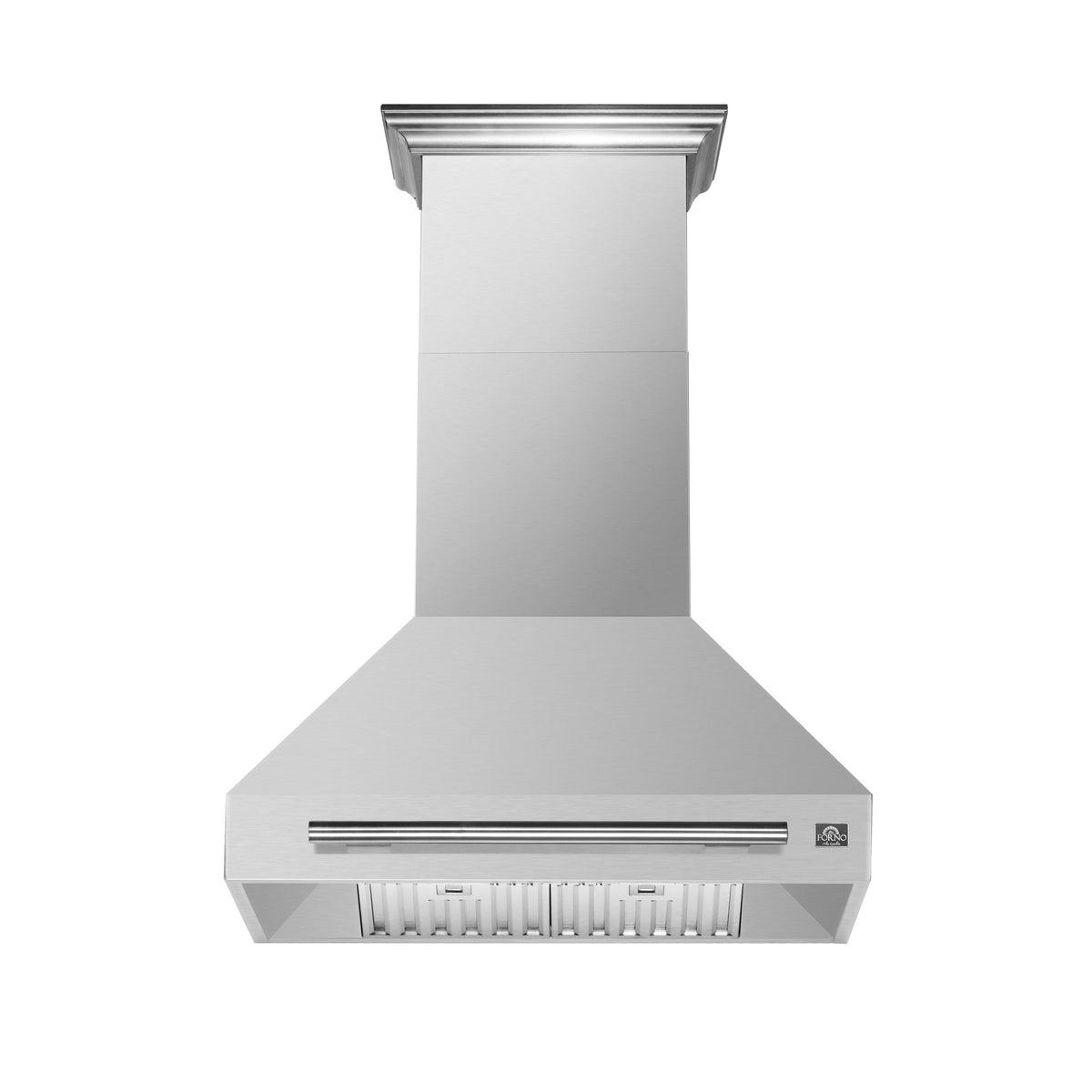 Forno Aria 30-Inch Range Hood in stainless steel, front view