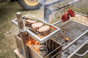 Tagwood BBQ BBQ55SS 304 Stainless Steel Height-Adjustable Secondary Grate