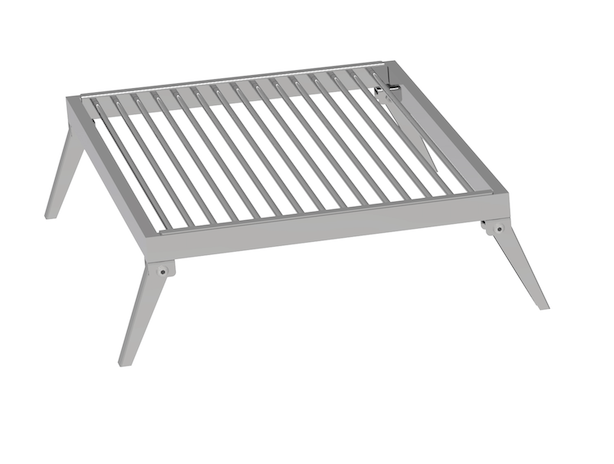 A portable stainless steel bbq grill - smokeforges