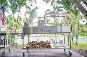 Tagwood BBQ BBQ26SS Freestanding Argentine Santa Maria Grill – 304 Stainless Steel
