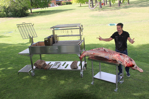 Tagwood BBQ BBQ26SS Freestanding Argentine Santa Maria Grill – 304 Stainless Steel