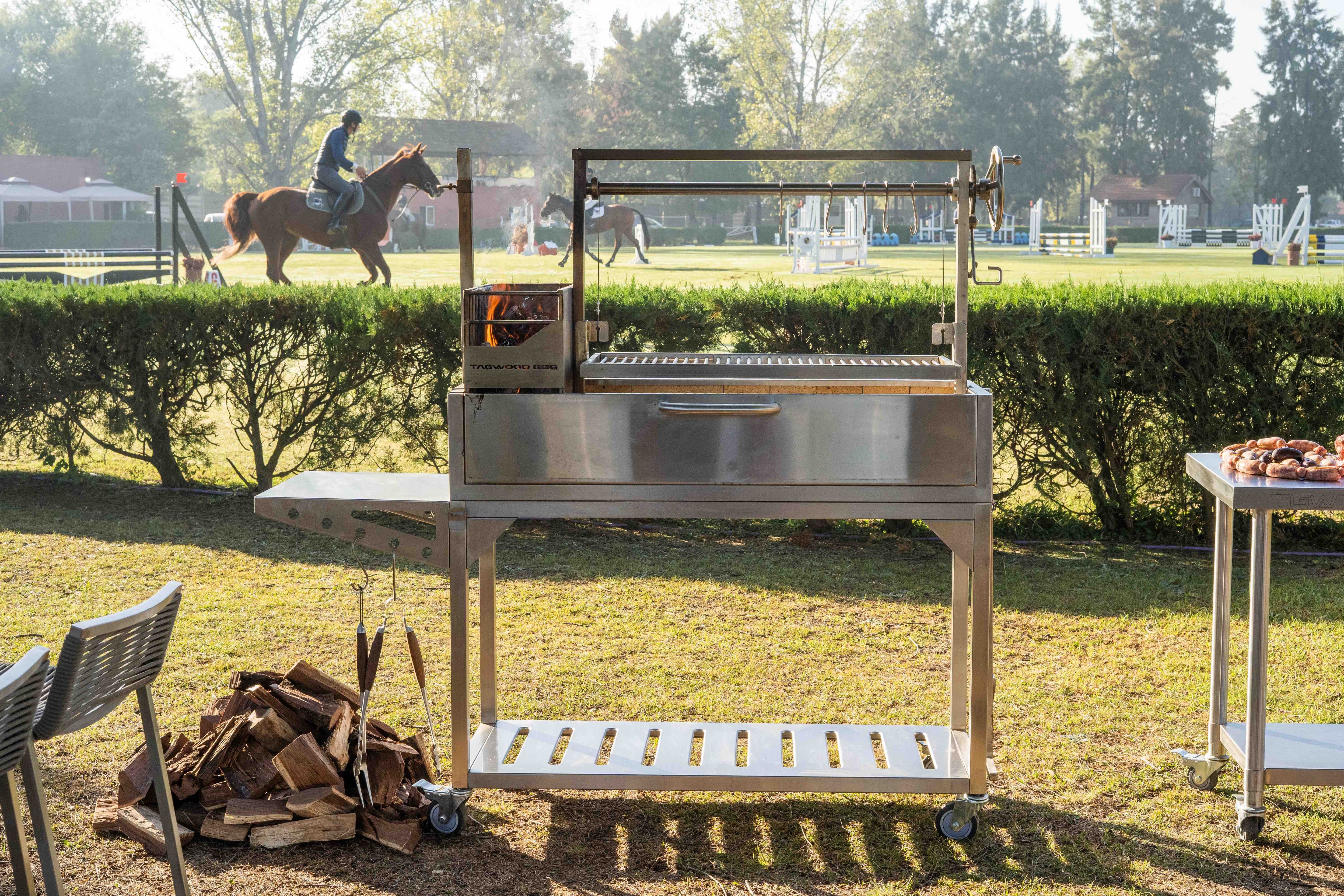 Tagwood BBQ BBQ03SS Argentine Santa Maria Grill in 304 stainless steel