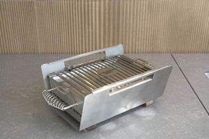Tagwood BBQ BBQ07SS 304 Stainless Steel Table Top Warming Brazier with Acacia Wood