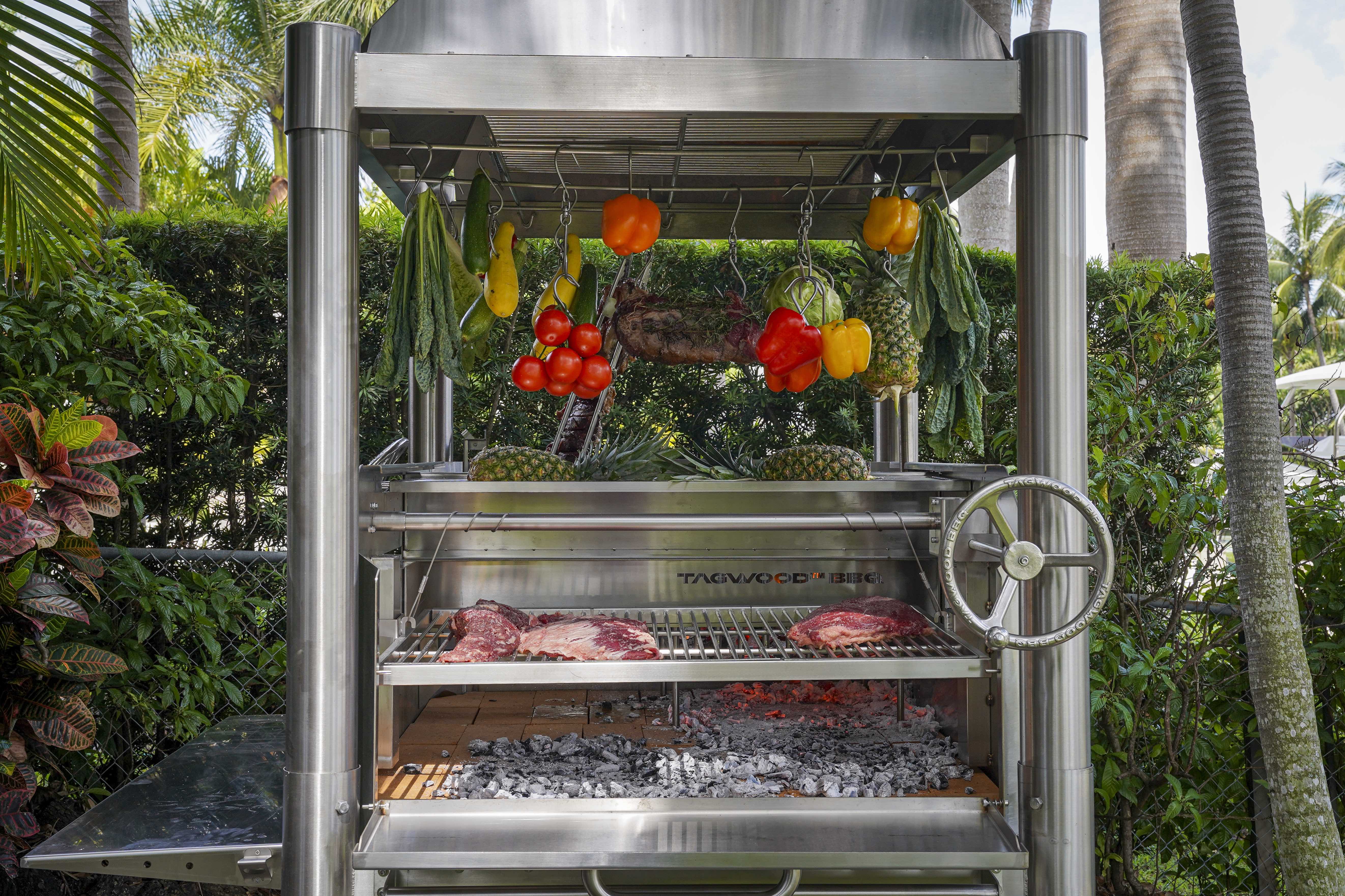 Tagwood BBQ BBQ12SS The Beast Argentine Santa Maria Grill in 304 stainless steel