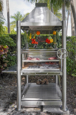 Tagwood BBQ BBQ12SS XL 304 Stainless Steel Argentine Open-Fire Grill