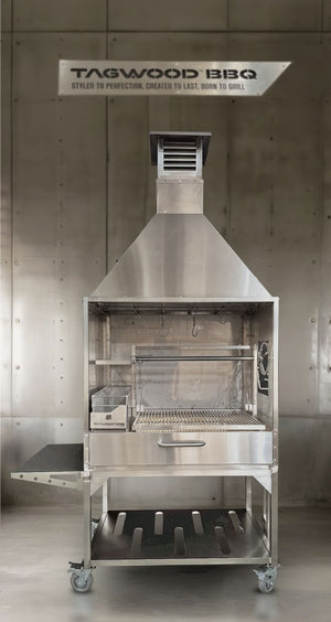 Tagwood BBQ ASH25 304 Stainless Steel Grill-Mounted Smoke Hood for BBQ25SS