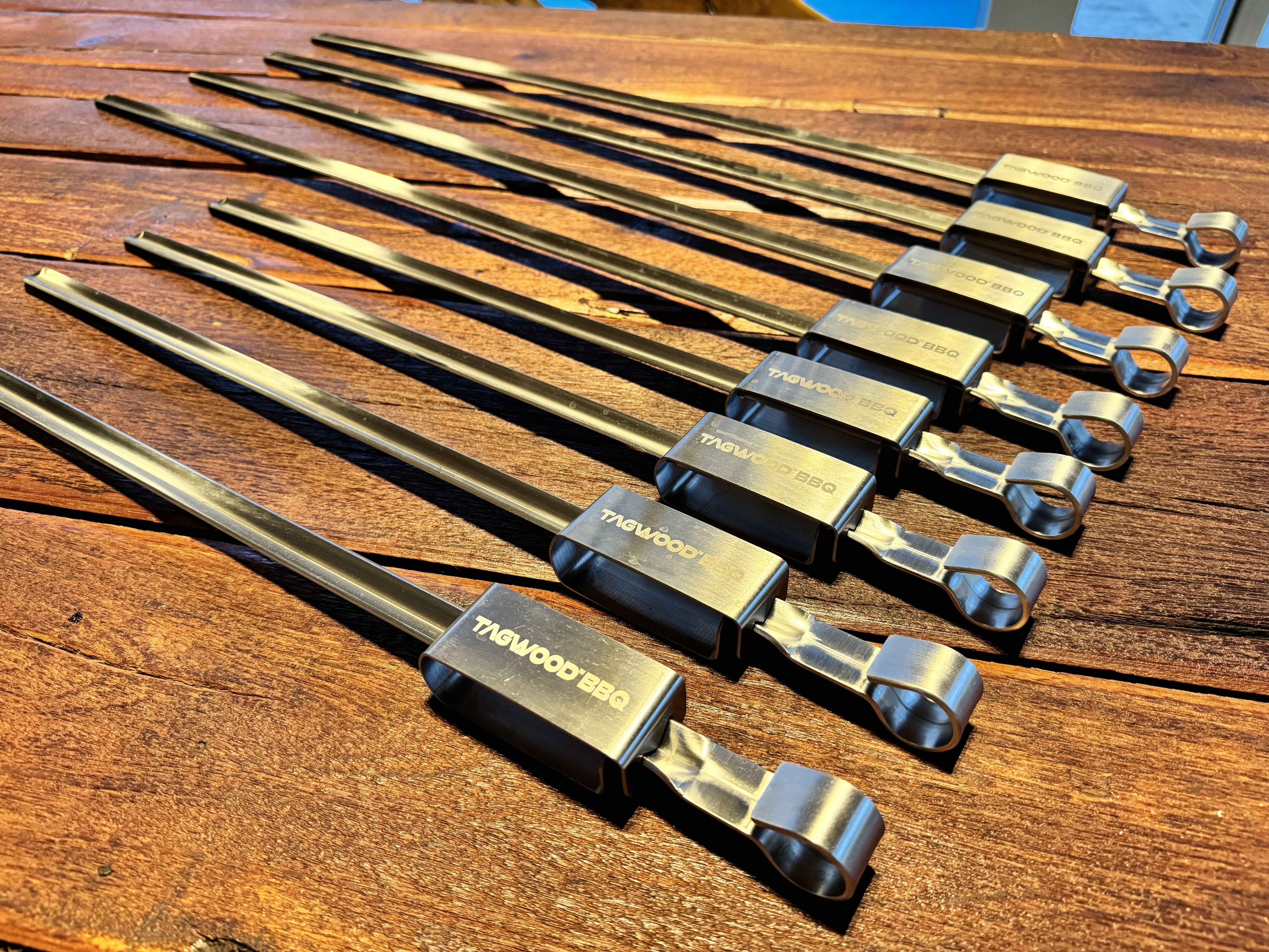 Tagwood BBQ Stainless steel skewers SET OF 4