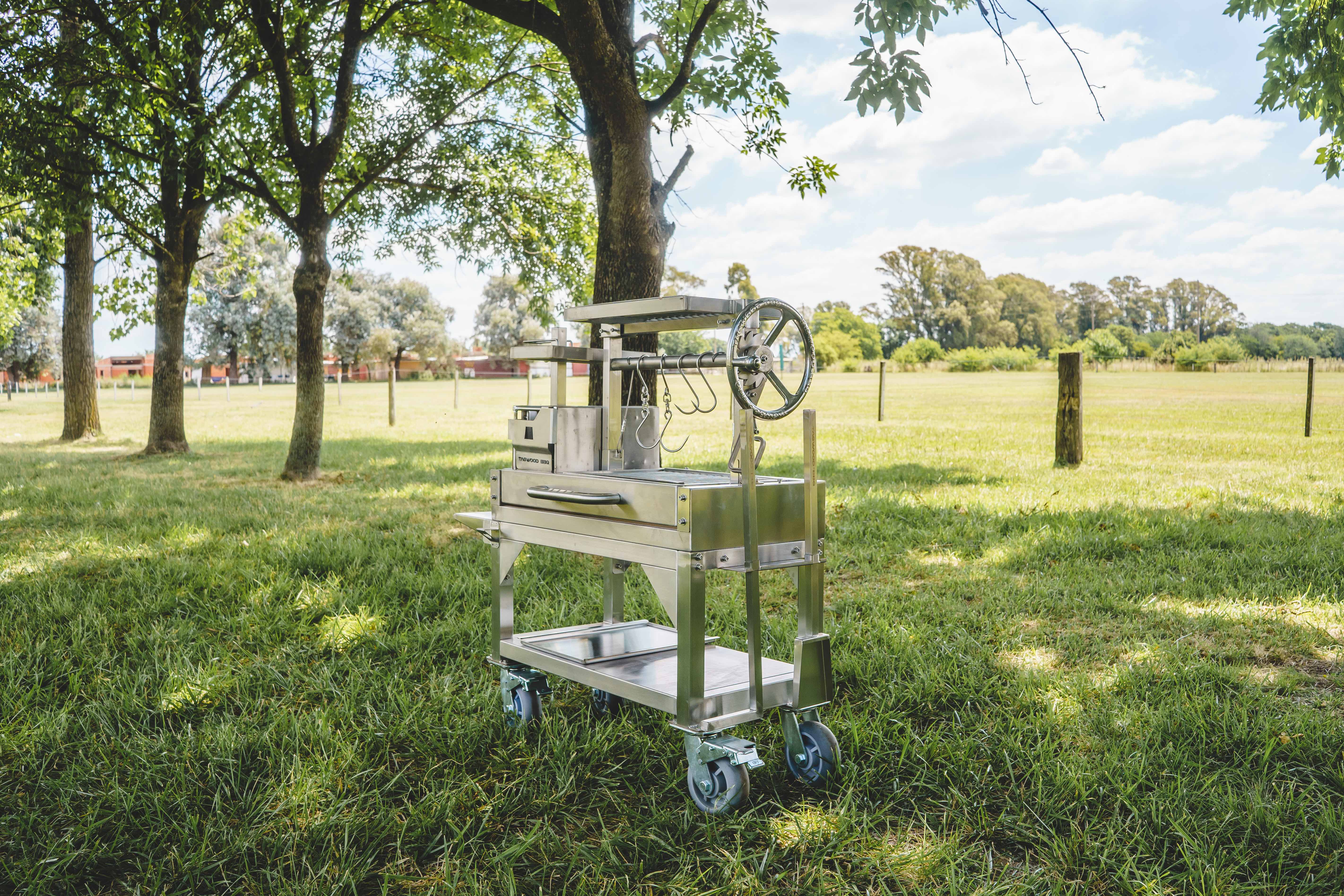 Tagwood BBQ BBQ03SS MINI portable Argentine Santa Maria Grill in 304 stainless steel