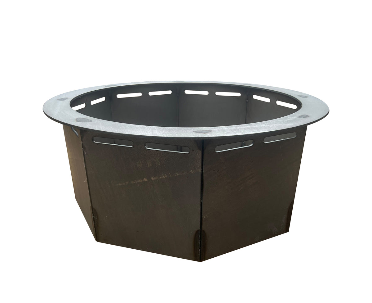 Heavy Gauge Steel Fire Ring - Fire Pit Insert 24 to 42 In