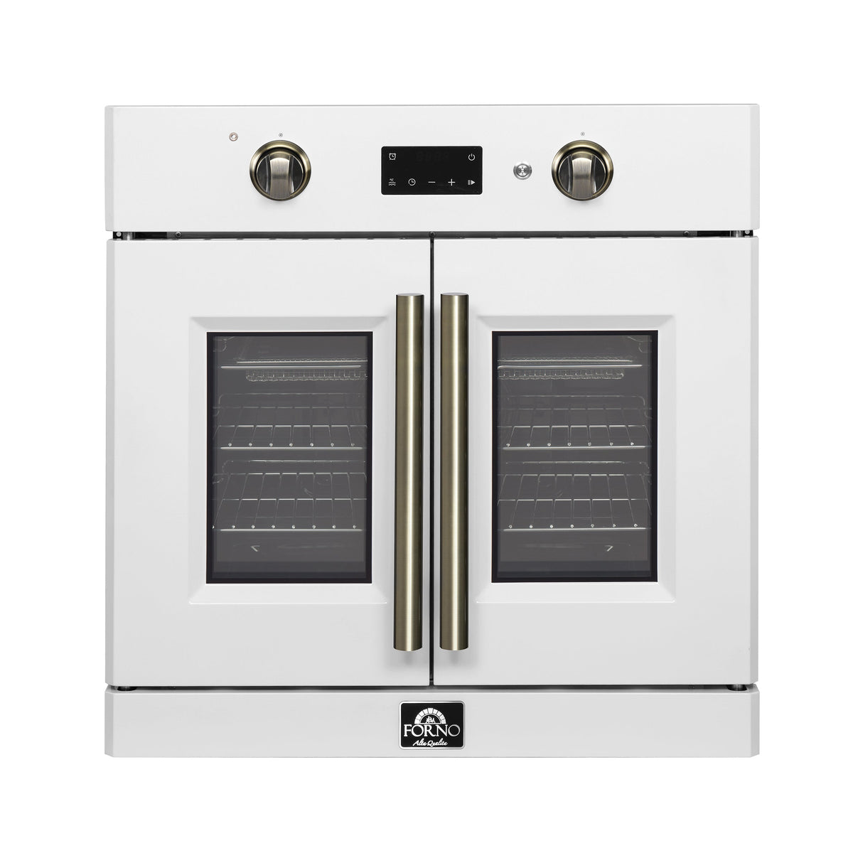 Forno Kitchen Appliance Package in white, wall oven front