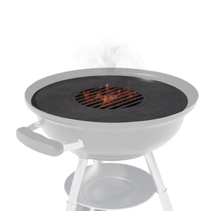 This is a grill with a griddle -smokeforges